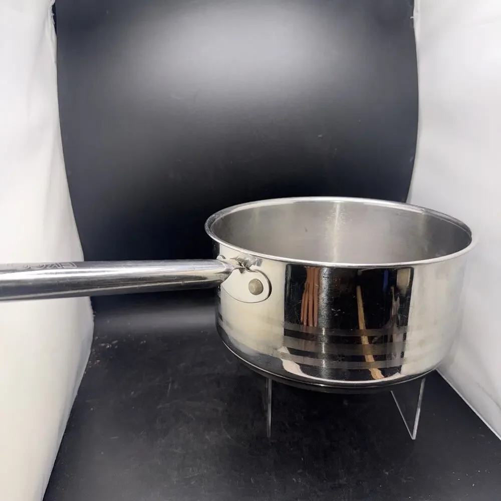 EKCO Eterna 3 Qt 18/10 Stainless Steel Saucepan Pot Long Handle Made China